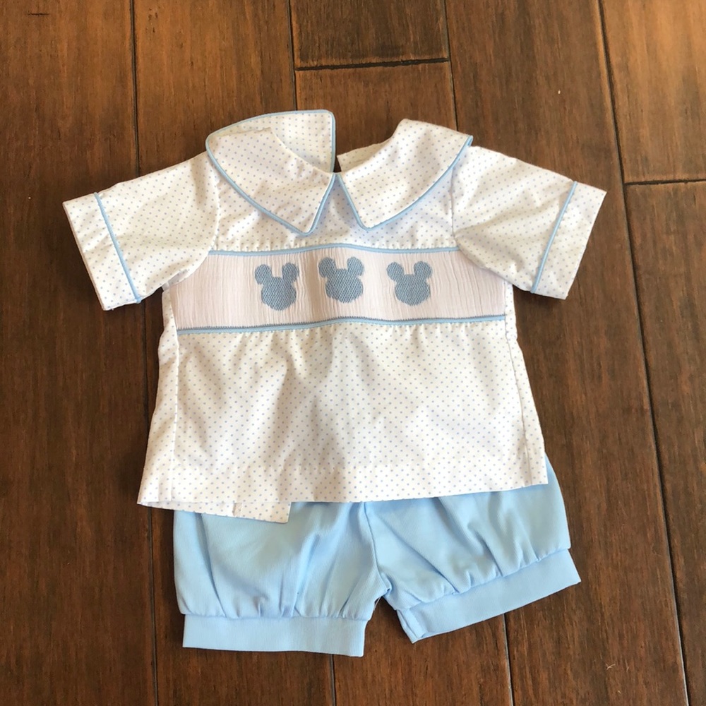 Mickey Smocked short set